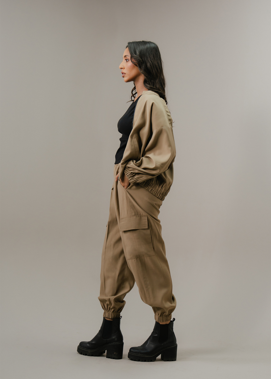 Coffee jogger pants