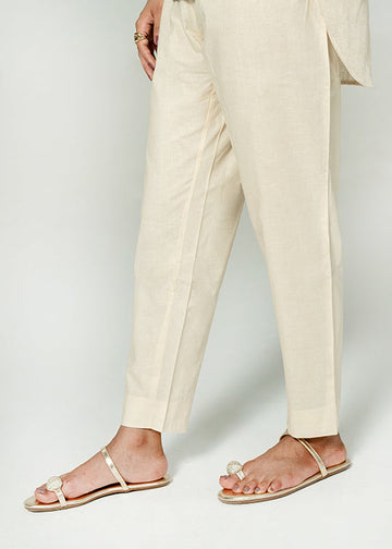 Beige Basic Trouser